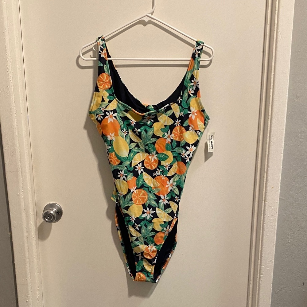 NWT Old Navy Citrus Floral One Piece Swimsuit